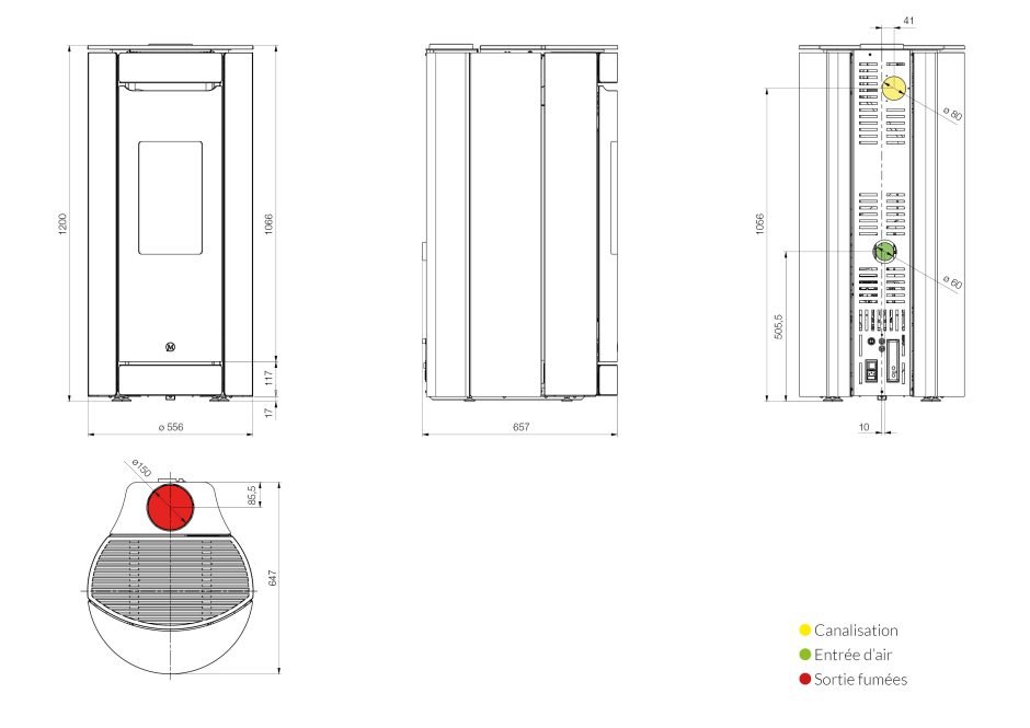 dimensions du BOTERO T-WIN